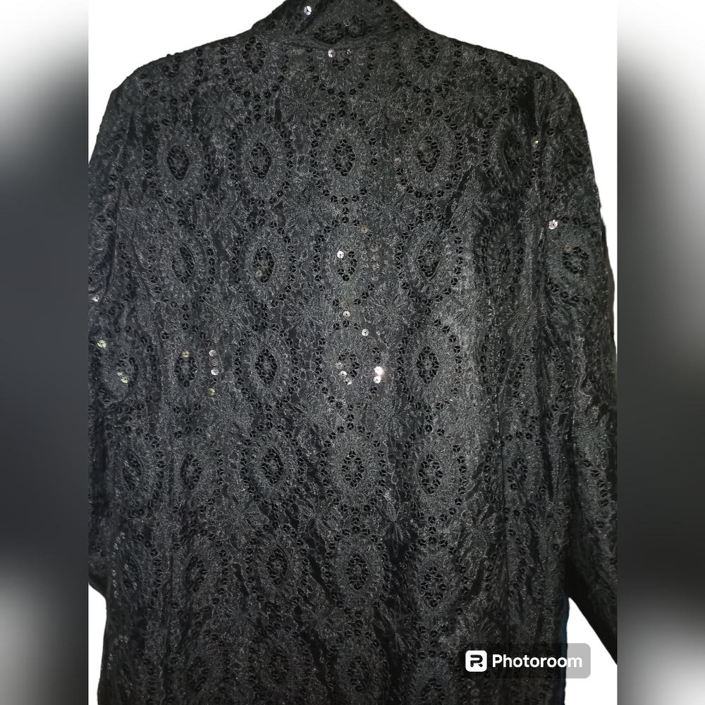 Chico Black Sequence Evening Jacket - image 3